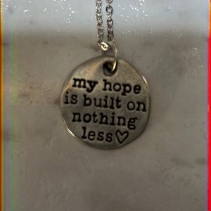 Lisa Leonard Designs Inspiration Necklace Pendant Hope Silver 18” NIB